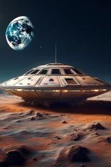 97电影网科幻大片封面，宇宙星空背景，飞船穿梭其中，视觉震撼